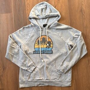 Life Is Good Gray Women’s Pullover Hoodie